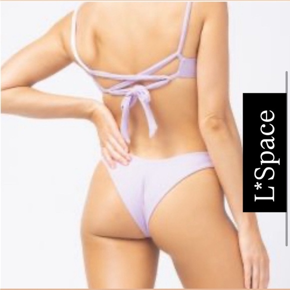 l*space Other - L*Space Pointelle Rib Peony Camellia Bikini Top  NWT